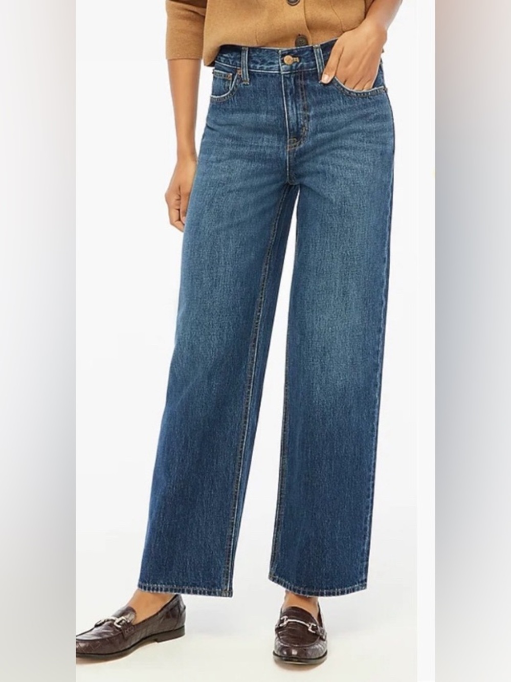 J Crew 90’s Vintage Baggy Wide Leg Denim Jeans Size 29